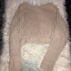 UO Cropped Knit Sweater